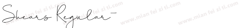 Shears Regular字体转换